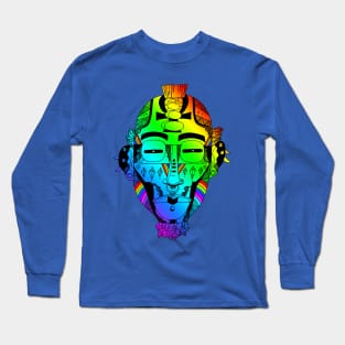 Rainbow African Mask 5 Long Sleeve T-Shirt